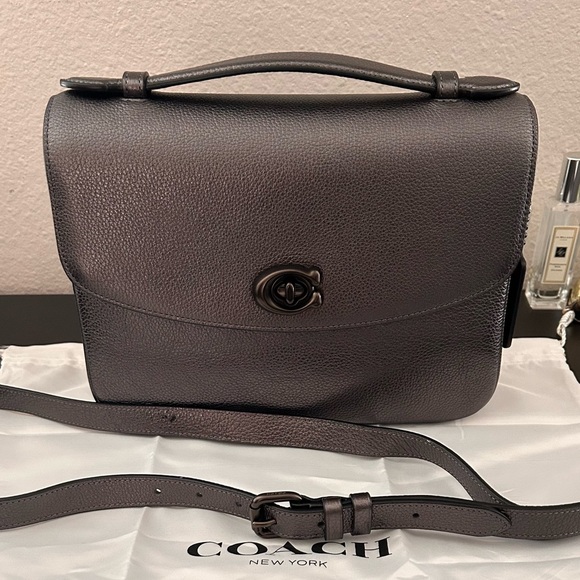 Coach Cassie Crossbody Bag Metallic Graphite - Picture 2 of 9